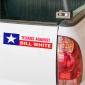 Texans tegen Bill White Bumpersticker (Op Truck)