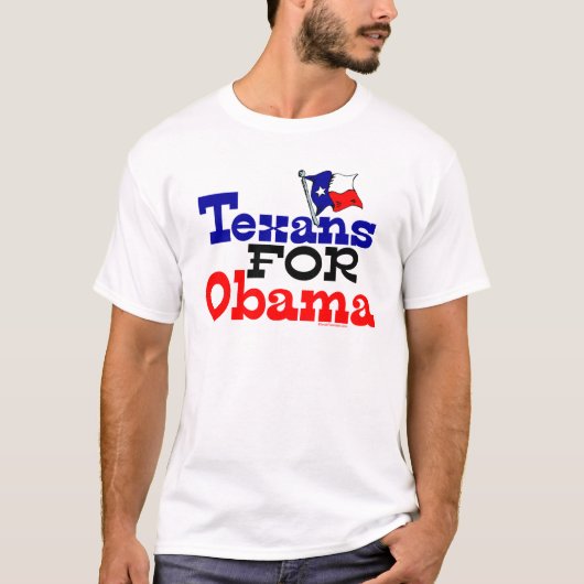 Texans voor Obama T-shirt (Voorkant)