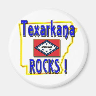 Texarkana Rocks! (blauw) Magneet