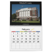 Texas 12 County Courthouse Wall Calendar Kalender (Feb 2026)
