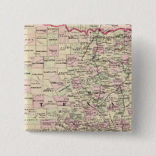Texas 12 vierkante button 5,1 cm