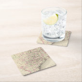 Texas 12 vierkante kartonnen onderzetter (Insitu)