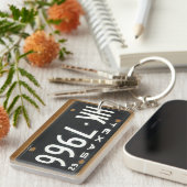 Texas 1962 License Bord Sleutelhanger (Voorkant Rechts)