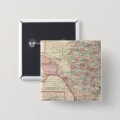 Texas 5 vierkante button 5,1 cm (Voorkant /achterkant)