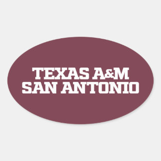 Texas A&M San Antonio Ovale Sticker