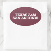 Texas A&M San Antonio Ovale Sticker (Tas)