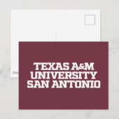 Texas A&M University - San Antonio Briefkaart (Voorkant / Achterkant)