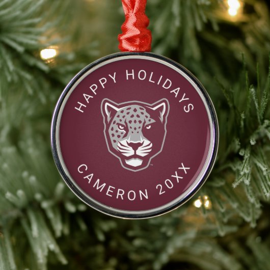 Texas A&M University - San Antonio | Jaguars Metalen Ornament (Boom)