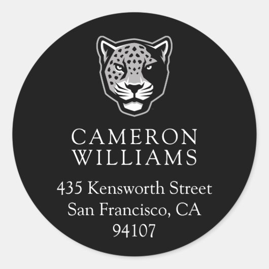 Texas A&M University - San Antonio | Jaguars Ronde Sticker (Voorkant)