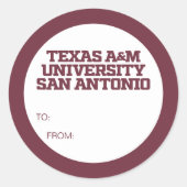 Texas A&M University - San Antonio Ronde Sticker (Voorkant)