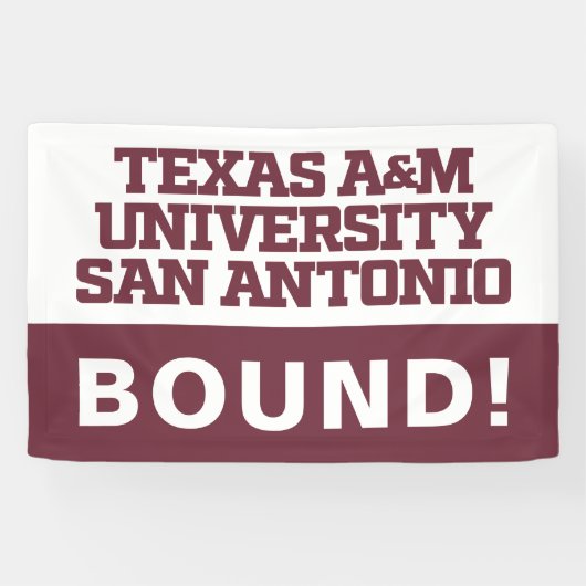 Texas A&M University - San Antonio Spandoek (Horizontaal)