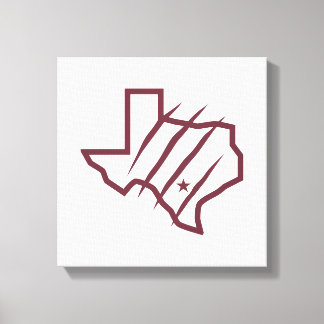 Texas A&M University - San Antonio | Staat Logo Canvas Afdruk