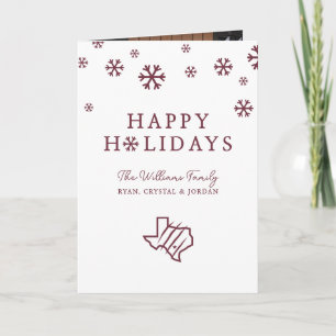 Texas A&M University - San Antonio   Staat Logo Feestdagen Kaart