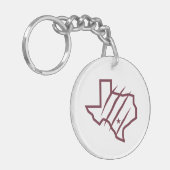 Texas A&M University - San Antonio | Staat Logo Sleutelhanger (Voorkant Links)