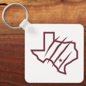 Texas A&M University - San Antonio | Staat Logo Sleutelhanger (Voorkant)