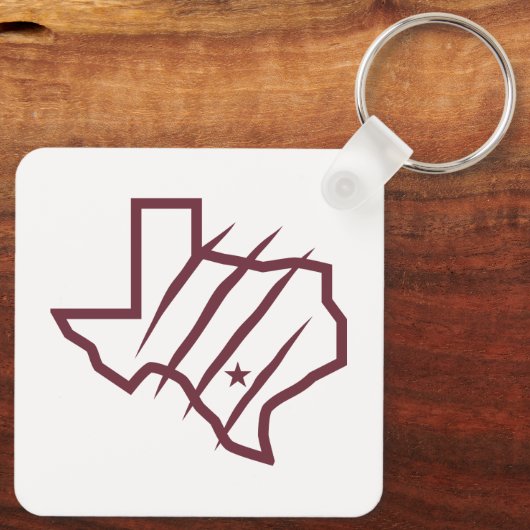 Texas A&M University - San Antonio | Staat Logo Sleutelhanger (Achterkant)