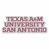 Texas A&M University - San Antonio Sticker (Voorkant)