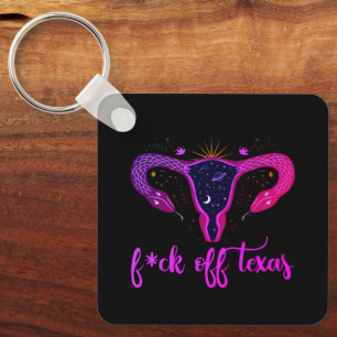 Texas Abortion Ban Celestial Uterus Protest Sleutelhanger