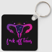 Texas Abortion Ban Celestial Uterus Protest Sleutelhanger (Achterkant)