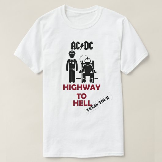 Texas AC DC Highway to Hell T-shirt (Design voorkant)