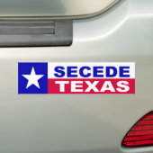 Texas afscheiding bumpersticker (Op auto)