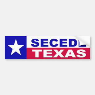 Texas afscheiding bumpersticker