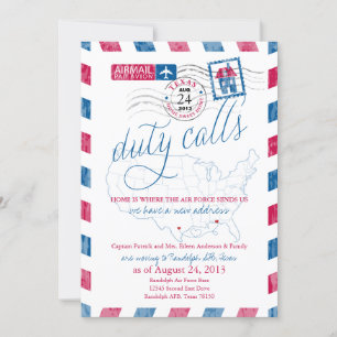 Texas Airmail Militaire Beweging Aankondiging