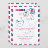 Texas Airmail Militaire Moving Faire-part (Devant / Derrière)