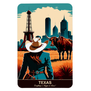 Texas: alles is groter in Texas Flexible Magneet
