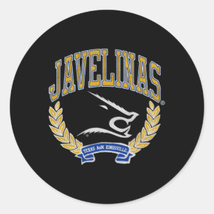 Texas Am Kingsville Javelinas Victory Blue Ronde Sticker