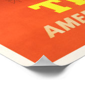 TEXAS AMERICA Austin Longhorns Airlines Poster (Hoek)