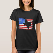 Texas American Flag Outline Distress Ultimate 4t T-shirt (Voorkant)