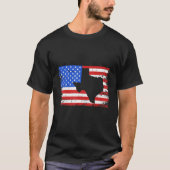 Texas American Flag Outline Distress Ultimate 4t T-shirt (Voorkant)