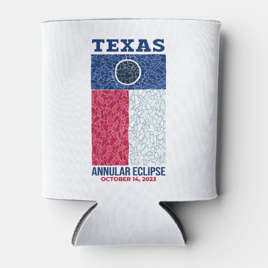 Texas Annular Eclipse Koelbox Blikjeskoeler (Voorkant)
