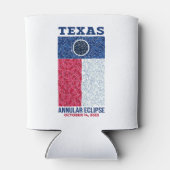 Texas Annular Eclipse Koelbox Blikjeskoeler (Achterkant)