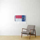 Texas Annular Eclipse Tapestry Wandkleed (In Situ (horizontaal))