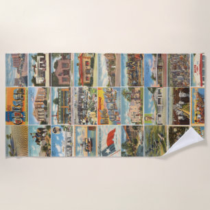 Texas Antiek Briefkaart strandlaken