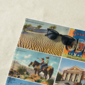 Texas Antique carte postale serviette de plage (En situation)