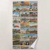 Texas Antique carte postale serviette de plage (Devant)