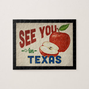 Texas Apple - Vintage Travel Legpuzzel