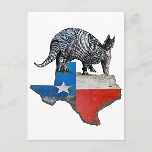 Texas Armadillo Briefkaart (Voorkant)