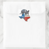 Texas Armadillo Vierkante Sticker (Tas)