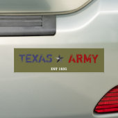 TEXAS ARMY BUMPERSTICKER (Op auto)