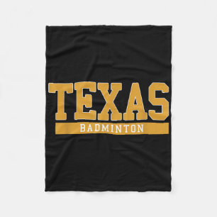 Texas Badminton Fleece Deken