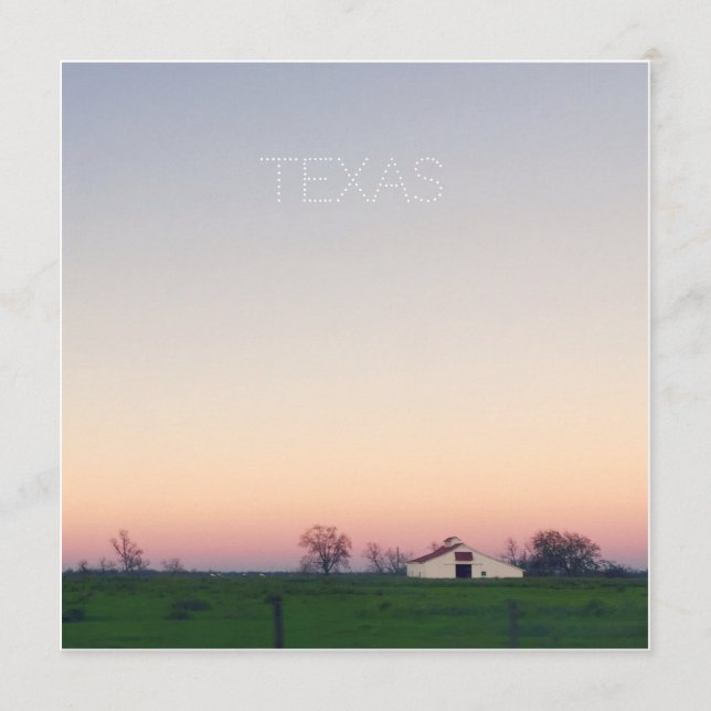 Texas Barn op Sunset (Voorkant)