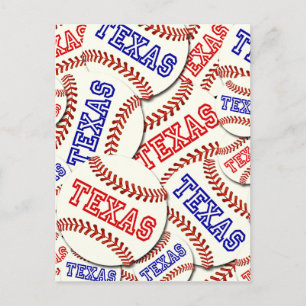 Texas Baseball Collage Briefkaart