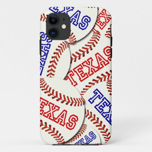 Texas Baseball Collage Case-Mate iPhone Case (Achterkant)