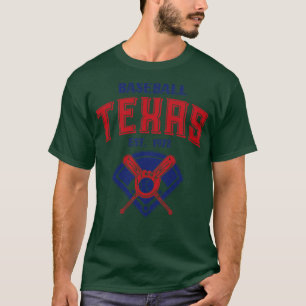 Texas Baseball EST 1972 Look Tekst T-shirt