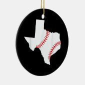 Texas Baseball State grappig Texas Baseball Keramisch Ornament (Rechts)