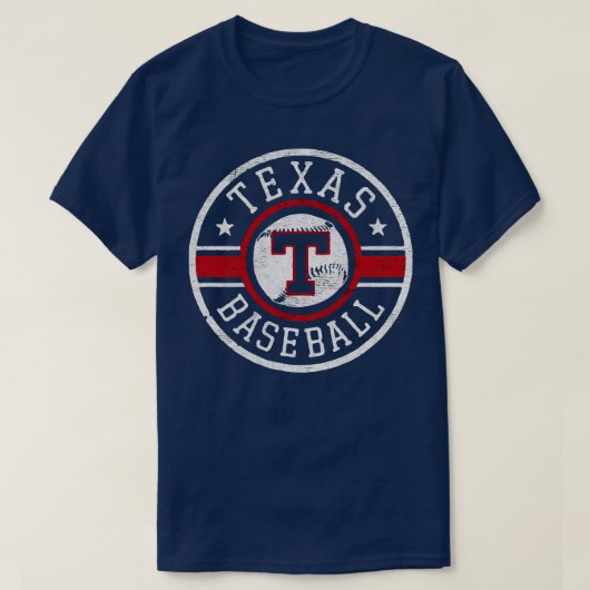 Texas baseball ville TShirt (Design devant)
